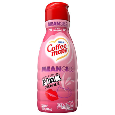 Coffee Mate Mean Girls Pink Frosting Liquid Coffee Creamer - 32 Fl. Oz.