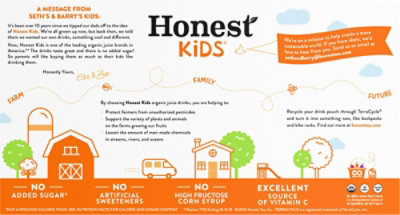Honest Kids Juice Drink - Orange Twisted Tropical Tango Organic - 32 Boxes Per Pack (6.75 Fl oz Per Box) - Image 2