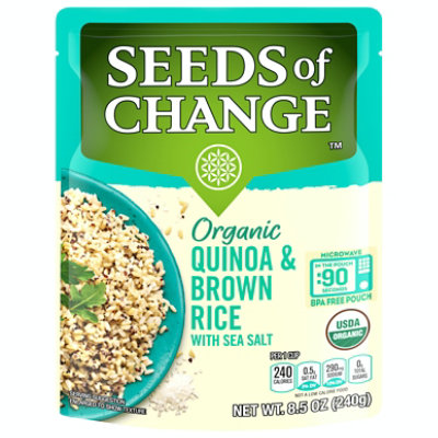 Seeds Of Change Quinoa Brown Rice Sea Salt 8.5 Oz (Pack of 12) - Image 2