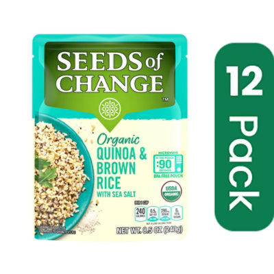Seeds Of Change Quinoa Brown Rice Sea Salt 8.5 Oz (Pack of 12) - Image 1