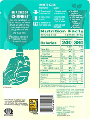 Seeds Of Change Quinoa Brown Rice Sea Salt 8.5 Oz (Pack of 12) - Image 3