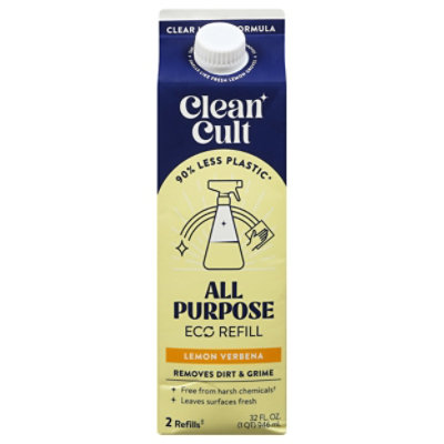 Cleancult All Purpose Cleaner Eco Refill Lemon Verbena - 32 Fl. Oz. - Image 3