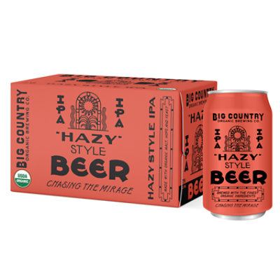 Big Country Organic Brewing Co. Organic Hazy IPA - 6 - 12 Fl. Oz. - Image 1