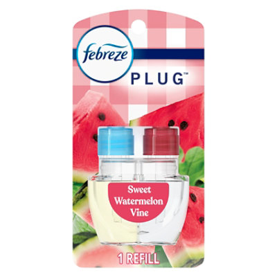 Febreze Plug Scented Oil Refills Limited Edition Sweet Watermelon Vine - 0.87 Fl Oz. - Image 1