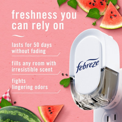 Febreze Plug Scented Oil Refills Limited Edition Sweet Watermelon Vine - 0.87 Fl Oz. - Image 2