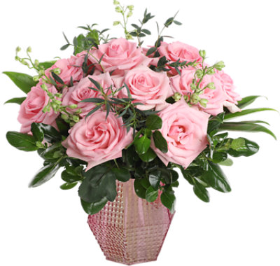 Roses & Greens Vase - Each - Image 1