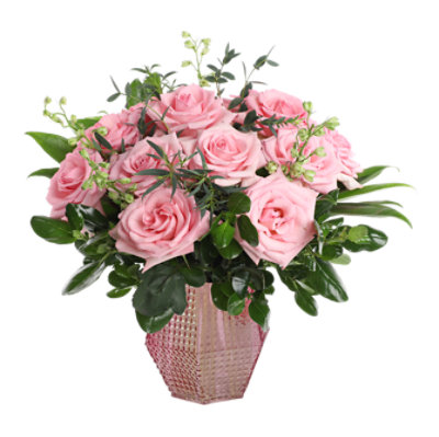 Roses & Greens Vase - Each - Image 1