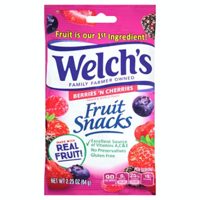 Welchs Berries and Cherries Fruit Snacks, 2.25 Ounce (Pack of 48) - Image 2