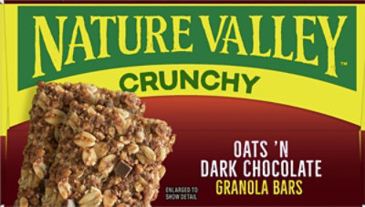 Nature Valley Chrunchy Granola Bar - Oat and Dark Chocolate - 6 Packs Total (26.82 oz Per Pack) - Image 2
