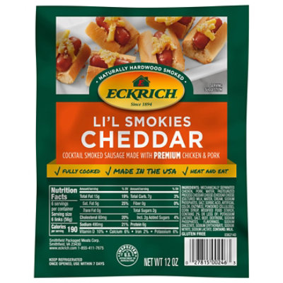 Eckrich Lil Smokies Cheddar - 12 Oz - Image 3