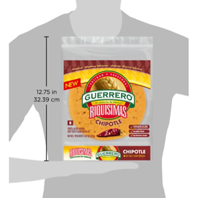 Guerrero Riquisimas Chipotle Soft Taco Flour Tortillas - 8 Count - Image 5