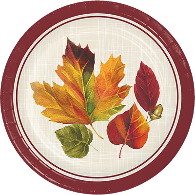Signature Select Autumn Leaves Lunch Plates - 8 Count - Image 1