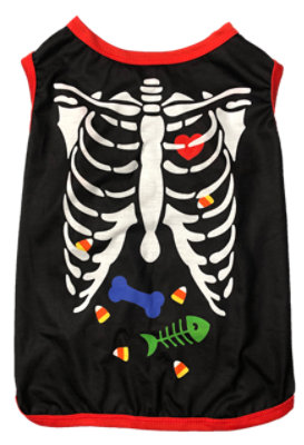 Inf Halloween Pet T Shirt Small Skeleton - Each - Image 1