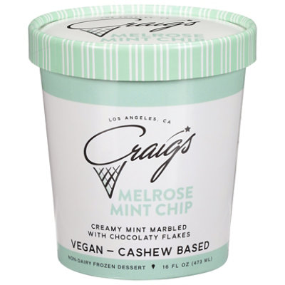 Craig's Melrose Mint Chip Vegan Ice Cream - 16 Oz - pavilions