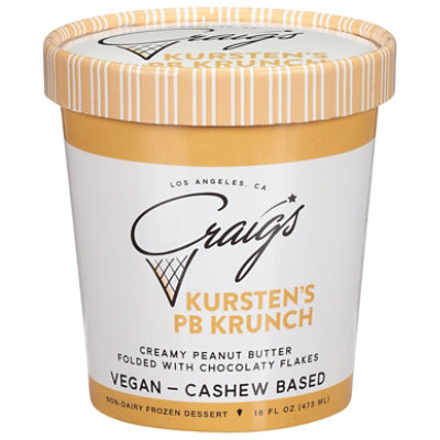 Craig's Kurstens PB Krunch Vegan Ice Cream - 16 Oz - Image 3