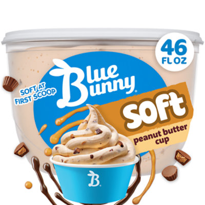 Blue Bunny Soft Peanut Butter Cup Frozen Dessert - 46 Fl. Oz. - Image 1