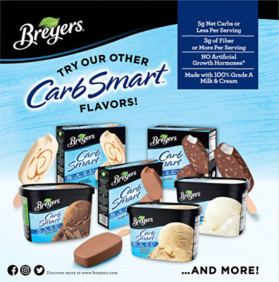 Breyers CarbSmart Caramel Bar Ice Cream - 6 Count - Image 6