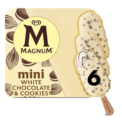 Magnum Ice Cream Mini White Chocolate Cookies - 6 Count - Image 1