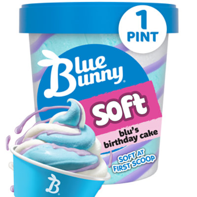 Blue Bunny Blus Birthday Cake Twist Pint - 16 Fl. Oz. - Image 1