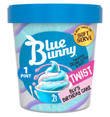 Blue Bunny Soft Blu's Birthday Cake Frozen Dessert Pint - 16 Fl. Oz. - Image 2