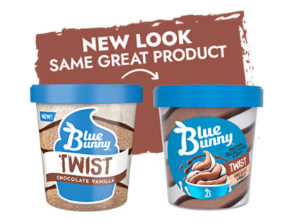 Blue Bunny Chocolate Vanilla Twist Pint - 16 Fl. Oz. - Image 5