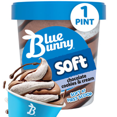 Blue Bunny Cookies And Cream Twist Pint - 16 Fl. Oz. - Image 1