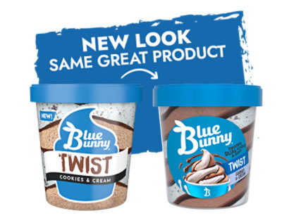 Blue Bunny Cookies And Cream Twist Pint - 16 Fl. Oz. - Image 5