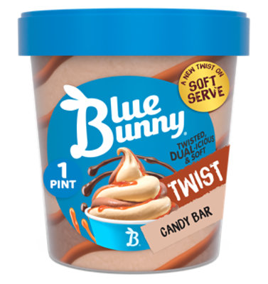 Blue Bunny Candy Bar Twist Pint - 16 Fl. Oz. - Image 1