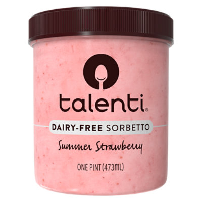 Talenti Dairy Free Sorbetto Summer Strawberry - 1 Pint - Image 2