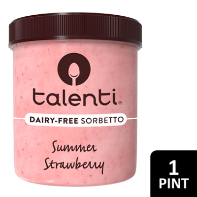 Talenti Dairy Free Sorbetto Summer Strawberry - 1 Pint - Image 1