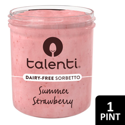 Talenti Dairy Free Sorbetto Summer Strawberry - 1 Pint - Image 2