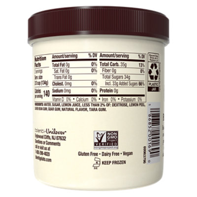 Talenti Dairy Free Sorbetto Zesty Lemon - 1 Pint - Image 6