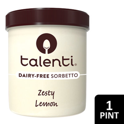 Talenti Dairy Free Sorbetto Zesty Lemon - 1 Pint - Image 1