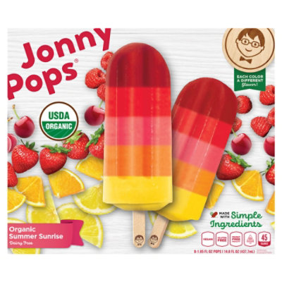 Jonnypops Popsicle Summer Sunrise Organic - 14.8 Fl. Oz. - Image 1