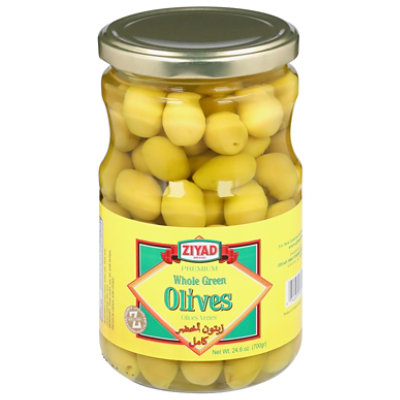 Ziyad Whole Green Olives - 16 Oz - Image 1