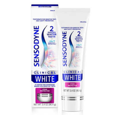 Sensodyne Clinical White Stain Protector - 3.4 Oz - Image 1