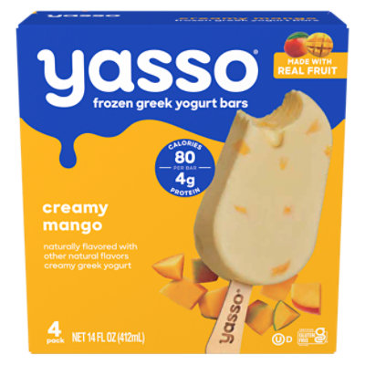 Yasso Creamy Mango Frozen Greek Yogurt Bars - 4-4 Fl. Oz. - Image 3