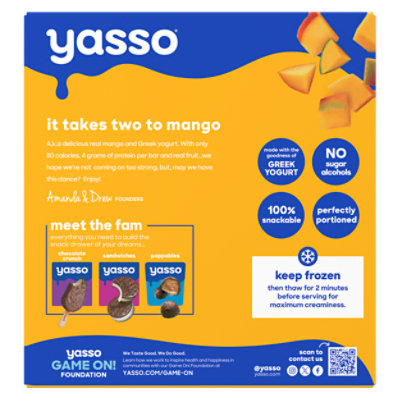 Yasso Creamy Mango Frozen Greek Yogurt Bars - 4-4 Fl. Oz. - Image 6