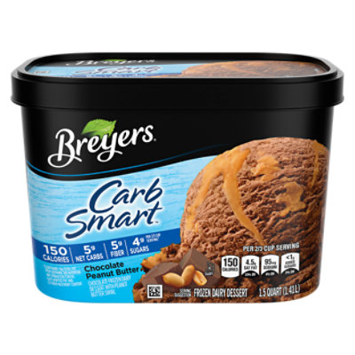 Breyers Carbsmart Chocolate Peanut Butter Ice Cream - 1.5 Quart - Image 2