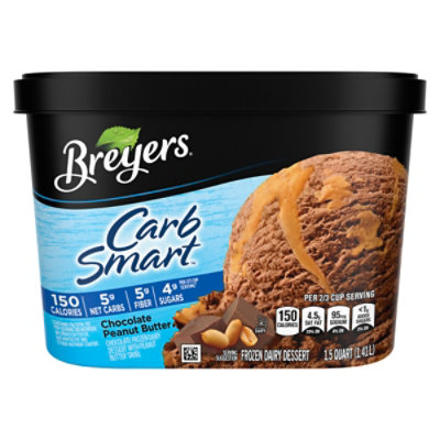 Breyers Carbsmart Chocolate Peanut Butter Ice Cream - 1.5 Quart - Image 5