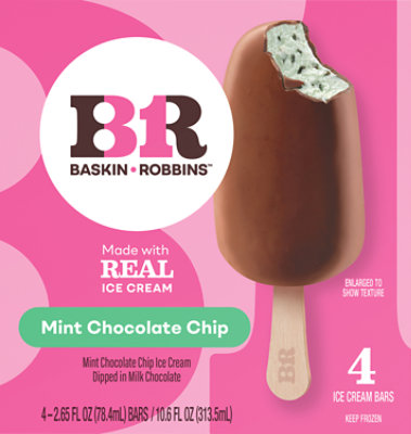 Baskin Robbins Ice Cream Bars Mint Chocolate Chip - 4-2.65 Fl. Oz. - Image 2