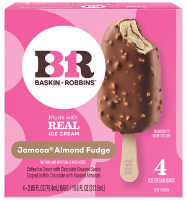 Baskin Robbins Jamoca Almond Fudge Ice Cream Bars - 4-2.65 Fl. Oz. - Image 3