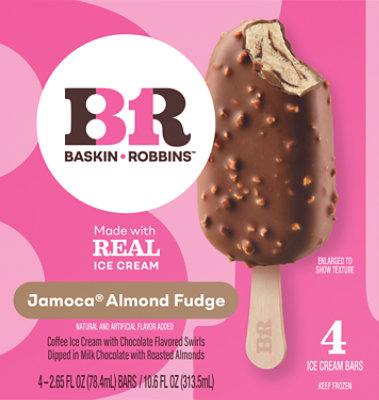 Baskin Robbins Jamoca Almond Fudge Ice Cream Bars - 4-2.65 Fl. Oz. - Image 2