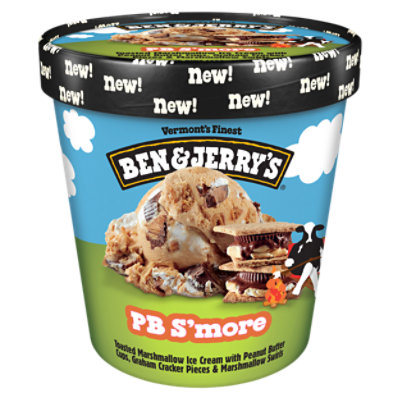 Ben & Jerry's Ice Cream Peanut Butter Smore - Pint - Image 1