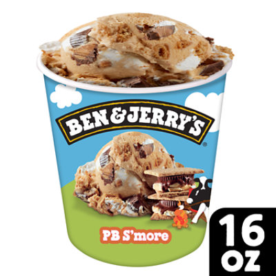 Ben & Jerry's Ice Cream Peanut Butter Smore - Pint - Image 2