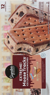 Signature Select Ice Cream Sandwiches Extreme Moose Tracks - 12-3.5 Fl. Oz. - Image 6