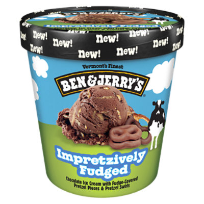 Ben & Jerry's Impretzively Fudged Ice Cream - Pint - Image 1