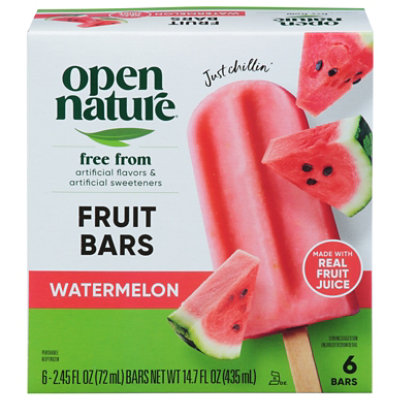 Open Nature Watermelon Fruit Bars - 6-2.45 Fl. Oz.