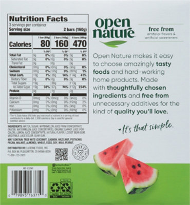 Open Nature Watermelon Fruit Bars - 6-2.45 Fl. Oz. - Image 6