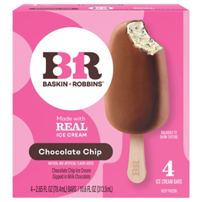 Baskin Robbins Choc Chip Bars - 4-2.65 Fl. Oz.